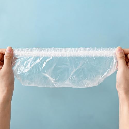 200 PCS Disposable Food Covers, Transparent Not Easily Damaged High Elasticity Seal to Preserve Freshness Plastic Bowl Covers,Easy to Operate Multi-Scenario Adaptation Food Storage Bags for Leftover - image 3