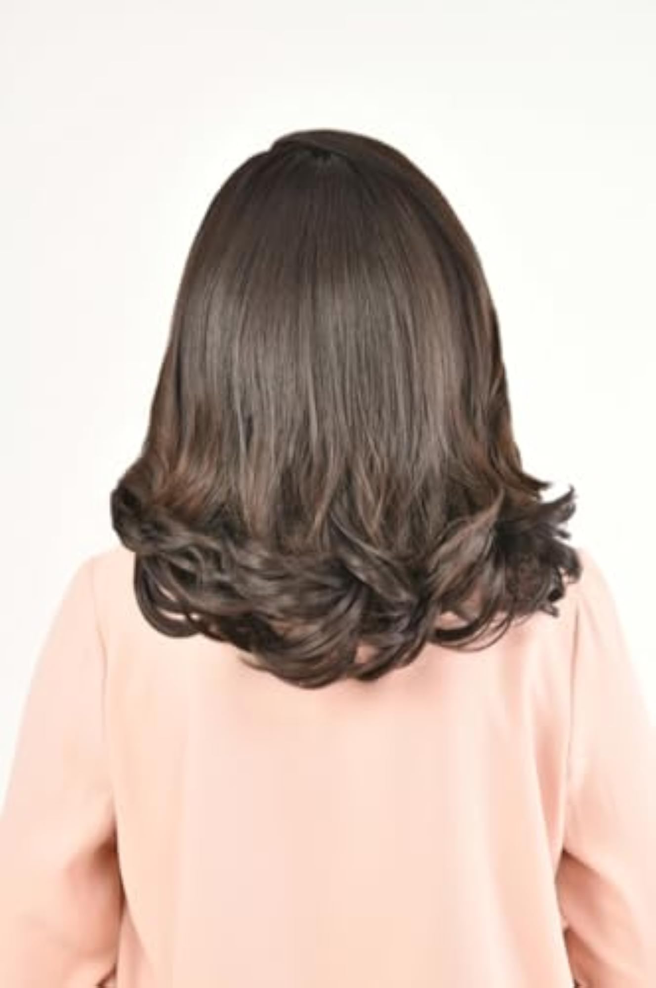 JustClipIt Elsa Wavy Hair Extension in Short Natural Brown