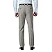 J.M. Haggar mens J.m Haggar 4-way Stretch Superflex Waist Slim Fit Flat Front Casual Pants, Light Grey, 36W x 30L US
