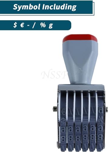 Image of Number Stamp (Incl. ?, Kg, Gm, No.) - 6 Digits(Without Pad /Manual /Rolling Bands)(Pack Of-1)