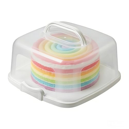 Soporte para tartas con pantalla transparente, soporte reutilizable – Soporte para tartas, tartas de queso, magdalenas, pasteles, frutas, galletas, camping, al aire libre, hogar, apartamento