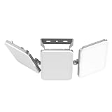 SOLLA 300W 2026 Plus New Upgraded LED Flood Light Outdoor, 30000LM 6000K Daylight White Stadium Lights, IP65 Waterproof, 3 Heads Adjustable Outdoor Floodlight for Yards,Driveway, Garage,Barn