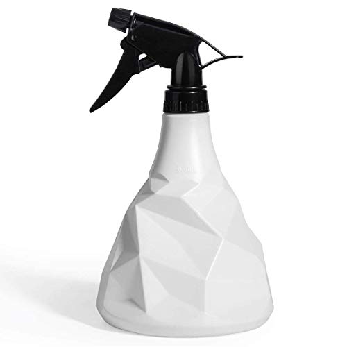 Watering can sprayer bottle for indoor House Plants, Small Plastic Plant Mister Spray Bottle (0.7L/24oz Adjustable Nozzle Modern Style) Handheld Spray Bottles for outdoor Garden Plants (White)