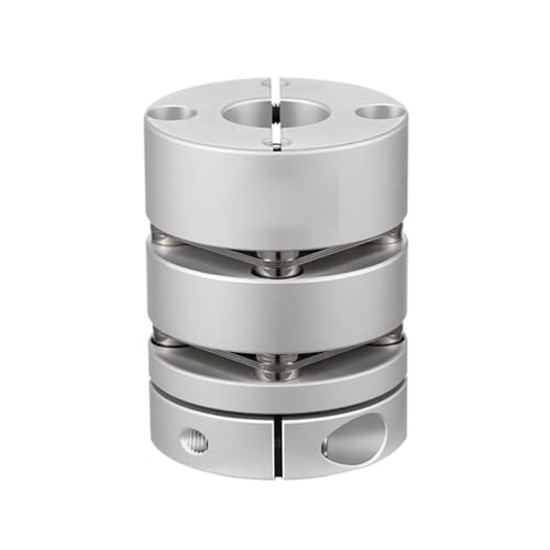 Accouplement d'arbre flexible double diaphragme en aluminium usiné de haute précision