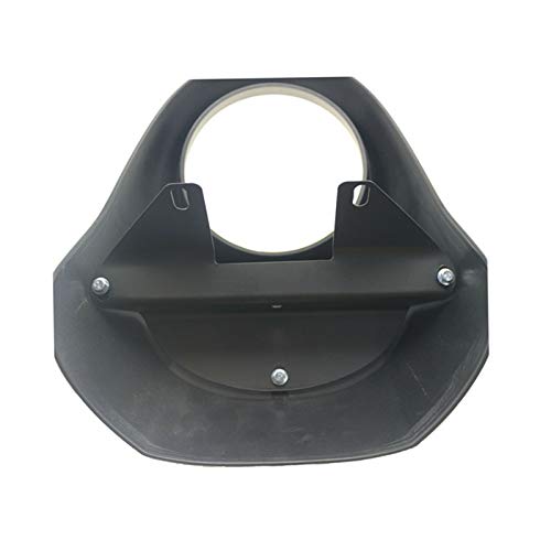 Visiera per cupolino carenatura nera 5 3/4" con ritaglio per Harley Sportster Dyna FX XL dal 1973 in poi/Dyna 95-05/82-94 FXR FXRS Model (Nero opaco)