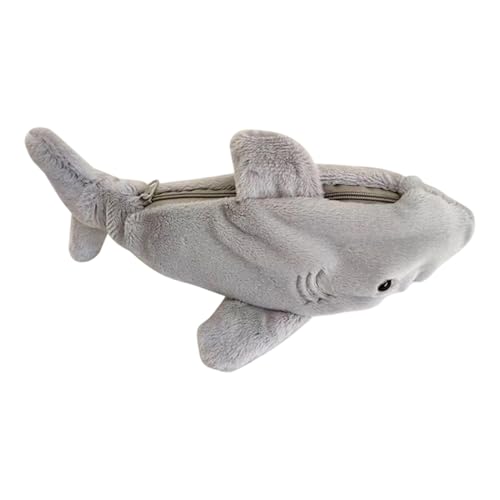 Bolsa para lápices | Gran capacidad, divertido peluche suave – bolsillos para lápices de animales con cremallera – Niñas, niños, adolescentes, estudiantes, escuela, universidad, aula, escritorio