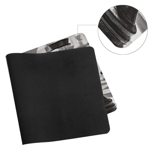 Protector para escritorio con diseño ajedrez blanco y negro, grande, antideslizante miniatura 7