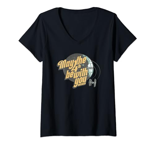 T-shirt Star Wars Death Star col V pour éviter les vêtements geek sans forme