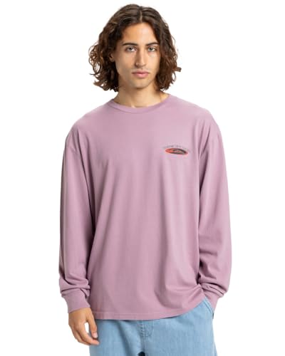 T-shirt manches longues Quiksilver Hollow Coves violet pour homme taille M