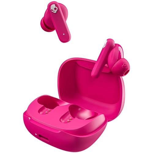 Skullcandy XgA Smokin' Buds CXCz Bluetooth 5.2 }CNt dቹf ő20ԍĐ IPX4h RpNg IWiXebJ[t (Pink)