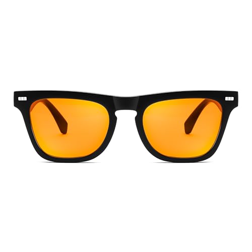 Image of FEISEDY Fashion Blue Light Blocking Glasses for Men Women Computer Gaming Glasses Anti Eyestrain Sleeping Glasses B1225