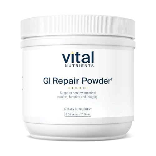 Vital Nutrients GI Repair Powder | Leaky Gut Powder with L Glutamine and Zinc | Digestive Enzyme Supplement to Support Gut Health and Digestion | Gluten Free | 40 Servings