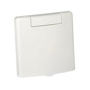 Saugdose quadratisch Design VEX-S Farbe Weiss, Zentralstaubsauger Steckdose, 80x80mm, 2 Kontaktstifte, Öffnung 36-38mm