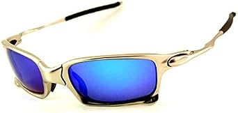 Top Sports Squared Sunglasses Polarized Alloy Metal Frame Iridium Mirror Riding