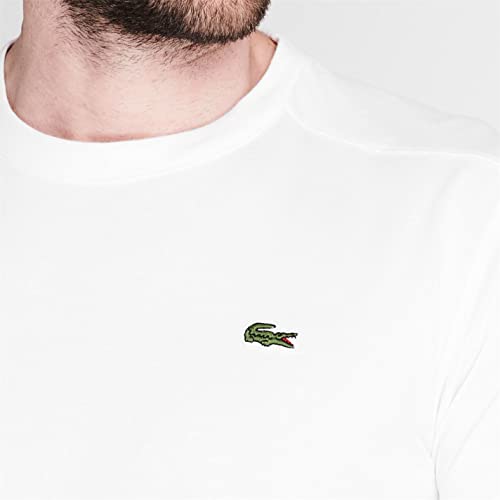 Lacoste Herren T-Shirt Rundhals TH2038, Männer Basic Tshirt,Tee,Regular Fit,Weiß,11 (6XL) – Ansicht 4