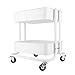 Trolley Cart-Beauty Cart 2-lagiges Regal Universal-Rollenlagerregal für Heim und Friseursalon