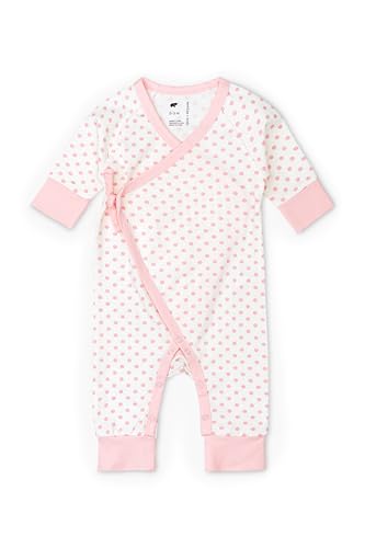 Image of monica + andy Kimono Tie Long Sleeve One Piece, 100% Organic Baby Clothes for Girls & Boys, Preemie, Newborn & Infant