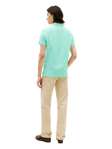 Image of Tommy Hilfiger Men's Short Sleeve Polo Shirts in Regular Fit With Stretch and Organic Pique Cotton