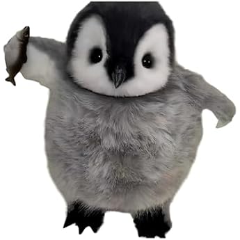 Plush Penguin Plush Animal Doll - Realistic Soft Figurine, Adorable Little Doll for Kids Children Penguin except shark cape