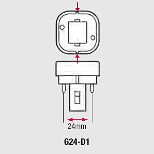 Lampada Fluorescente Compatta Osram Dulux D/E 13W 827 - 20.000 Ore, Dimmerabile, Attacco G24q