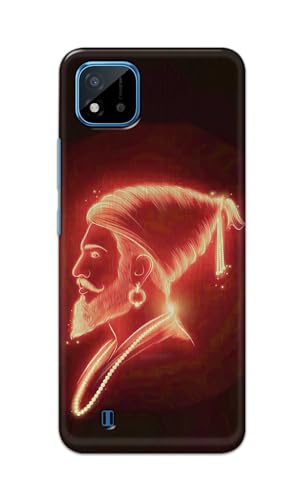 Image of Plastic Printfidaa Printed Hard Back Cover Case For Realme C20 | Realme C20A | Realme C11 2021 Back Cover (Chatrapati Shivaji Maharaj) -112, Multicolor