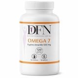 Omega 7- Espino Amarillo 500 mg | 120 Perlas Blandas, Suplemento Natural Rico en Ácidos Grasos. Cuidado de la Piel, Mucosas y Bienestar Femenino, Sin Lactosa, Sin Gluten, Vegano.