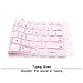 HRH Silicone Keyboard Cover Skin for MacBook Air 13,for MacBook Pro 13/15/17 (with or w/Out Retina Display, 2015 or Older Version),for iMac Older USA Layout,Light Pink