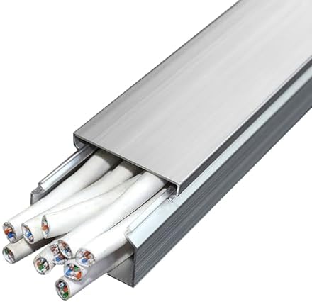 Miniatura 1 de Cable Nizer Raceway - Metal WallFloor Mounted Wire Protector Channel, Non-Slip Safety Electric Cord Cover for Home & Office, Organize Wires &