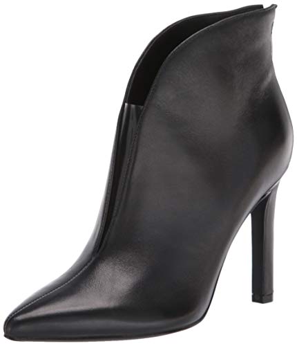 NINE WEST Women's Danie Heel Booties Fashion Boot, Black, 9.5 M