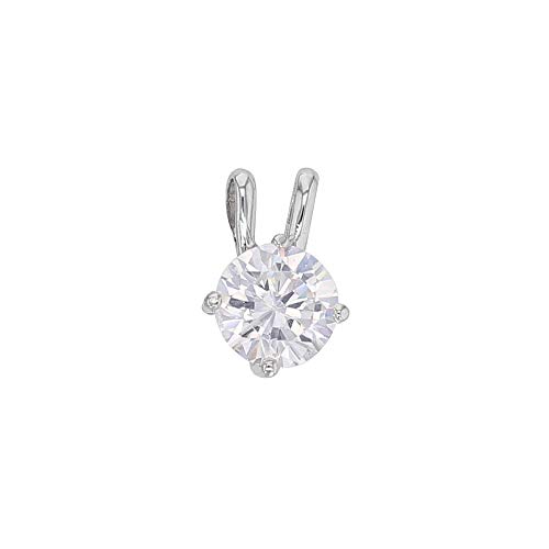 Pendentif Or blanc 750/1000 oxyde 6mm bijou femme luxe discret 306055