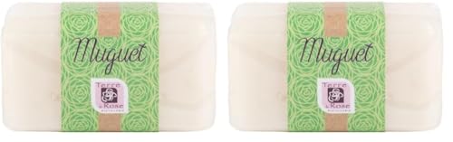 TERRE DE ROSE - Savon muguet 150g - produits artisanaux français - made in France - cosmétiques naturelles - 100% d'origine végétale - douceur et naturel (Lot de 2)