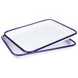 Photo Gallery ligigwash 2 pezzi teglia smaltata rettangolare vassoio da forno in smalto resistente e facile da pulire per pizza crostate e dolci per cucina e ristoranti Photo Gallery ligigwash 2 pezzi teglia smaltata rettangolare vassoio da forno in smalto resistente e facile da pulire per pizza crostate e dolci per cucina e ristoranti