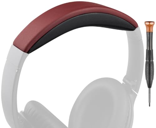 Image of SOULWIT Replacement Headband Pad Kit for Bose QuietComfort 45 (QC45) /QuietComfort SE (QC SE) Headphones, Easy DIY Installation (Burgundy)