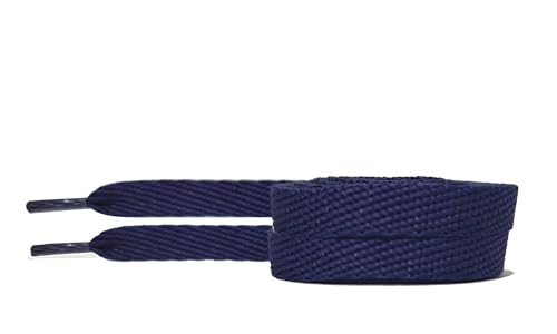 cadarço para sapato, tênis modelo chato 120cm (azul marinho)