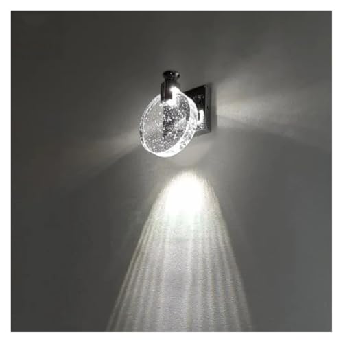 Lámpara de pared de cristal LED dorada grande para el espejo del baño 3