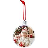 fotos arbol navidad 🎄 ARTÍCULO NAVIDEÑO INDISPENSABLE: No hay árbol de Navidad completo sin bolas personalizadas. Añade tu toque único con una bola con foto o texto, ideal para decorar o regalar.