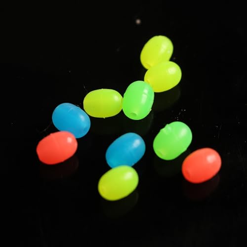 200 piezas cuentas luminosas plásticas para pesca miniatura 5