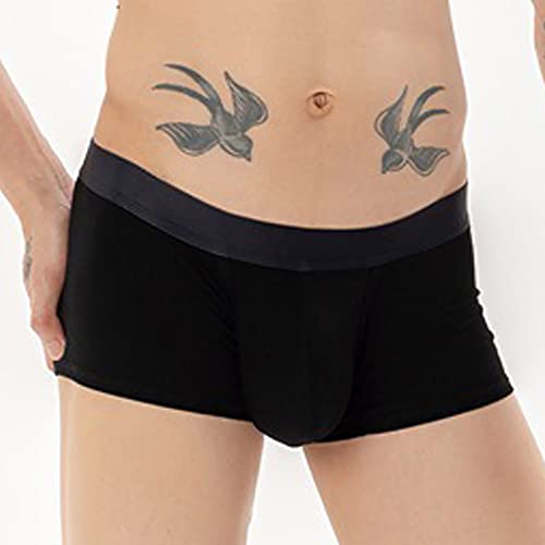 Bragas juveniles para hombre tipo bóxer transpirables con diseño militar negro talla L 7