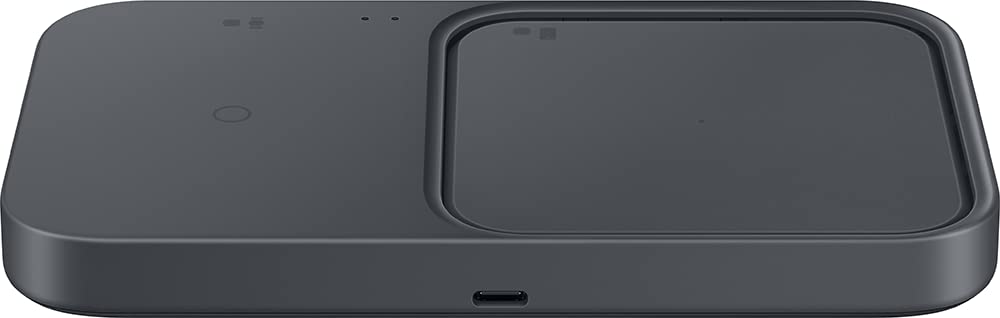 Samsung Chargeur Pad Induction sans Fil Duo 15W Noir, Charge Rapide, Version FR