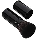 FIXOSHEE Retractable Finishing Powder Brush Metal Tube Blush Brush for Women Travel Blending Blusher