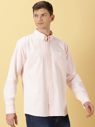 Image of Thomas Scott Men's | Solid | Full Sleeve | Slim Fit | 100% Cotton | Spread Collar | Casual Shirt
