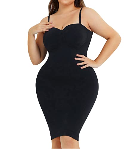 Image of Nebility Womens' Slips Under Dresses Strapless Tummy Control Body Shaper