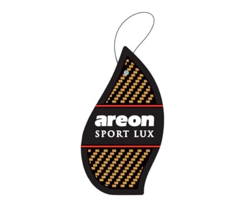 Image of AREON Sport Lux GOLD - Hanging Cardboard Air Freshener for Car, Home & Office - Premium Cologne Perfume with Natural Fragrances - Long Lasting, Fresh, Luxurious Scent - Stylish Design