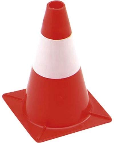 Pack de 5 cônes de signalisation rouge et blanc - 30 cm [FIBRIONIC]