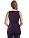 MANER Women's Sequin Tops Sleeveless Glitter Gradient Tank Club Party Vest XS-3XL (Periwinkle/Festival Fuchsia/Dark Purple, XS)