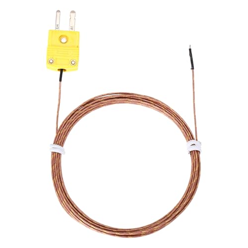 Thermocouple de type K précis de -50C à 482C avec fil souple de 1,3mm pour mesure longue