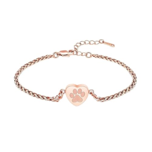 Bracelet urne pour cendres : bijou de crémation animaux réglable femmes
