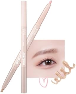 COLORGRAM Under Eye Highlighter Stick - 02 Cool Tone | Shimmery Cream type Brightening Under Eye Glitter liner & Pencil Crayon for Eye Bags, Crease proof, Smudgeproof, Long Lasting Highlighter Stick, Daily Makeup, Sparkling Inner Corner Highlighter 0.2g
