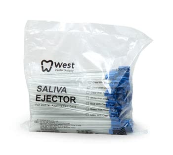 Saliva Ejector Clear Tube with Blue tip 1000pcs