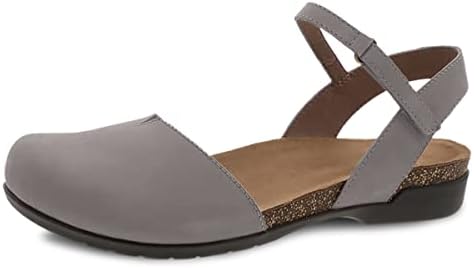 Dansko Rowan Sandal for Women – Memory Foam and Cork Footbed for Comfort and Arch Support – Lightweight Rubber Outsole for Long-Lasting Wear – Versatile Casual to Dressy Footwear Taupe 10.5-11 M US